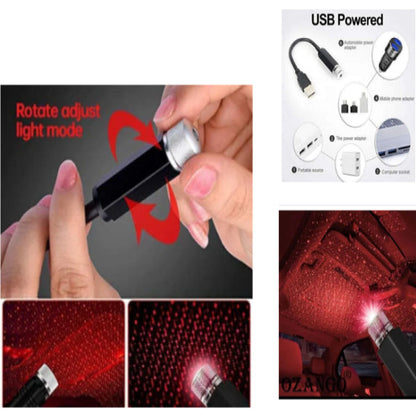 Starry Laser Projector Night Light For Home & Car Roof Decoration