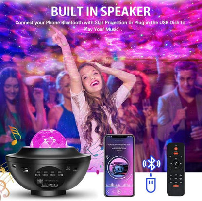 Galaxy Star Projector lght Lamp Led Universe | (double Speaker)