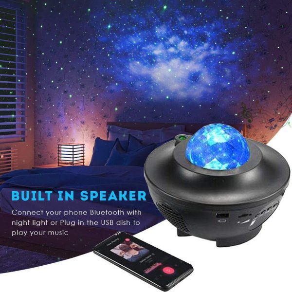 Galaxy Star Projector lght Lamp Led Universe | (double Speaker)